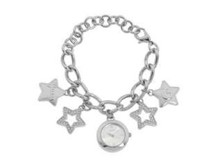 BRAND NEW GUESS STAR CHARMS SILVER LADIES WATCH U10059L1 NEW IN BOX 