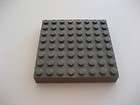 LEGO 8 x 8 THICK BASEPLATE grey raised gray brick piece 8x8 Harry 