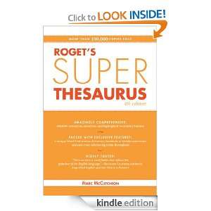 Rogets Super Thesaurus Marc McCutcheon  Kindle Store