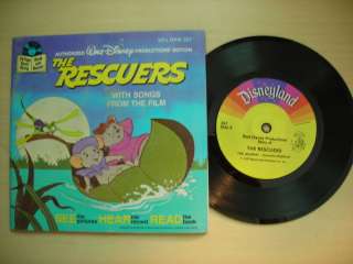 Disneys 7 Record & Book THE RESCUERS 1977  