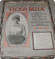 FLORA BELLA Lina Abarbanell RARE Opera 1916 Sheet Music  