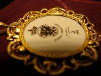 New Royal Franconia Ceramic 24kt gold pendant BEAUTY  