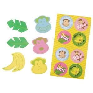  Lets Party By Go Bananas Monkey Scented Stickers 
