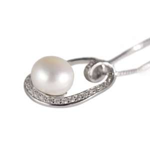 The Lovers Pearls White 10 11mm AA Freshwater Pearl Sterling Silver 