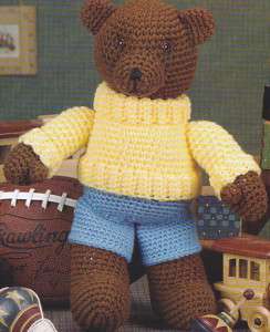 Crochet Pattern ~ MR. BROWN THE BEAR ~  
