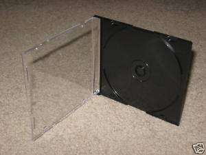25 NEW SINGLE DISK CD / DVD EMPTY CASES CLEAR FRONT  