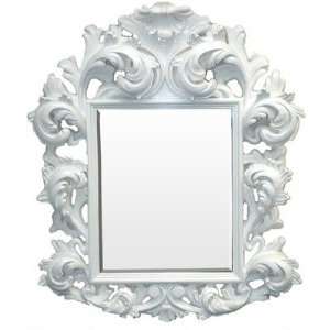  The White Knight Mirror in Glossy White: Home & Kitchen