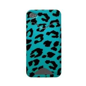  Sassy Teal Leopard Animal Print Case Iphone 4 Id Case 