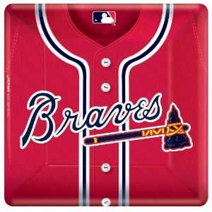 Lets Party By Amscan Atlanta Braves Baseball Square Banquet Dinner 