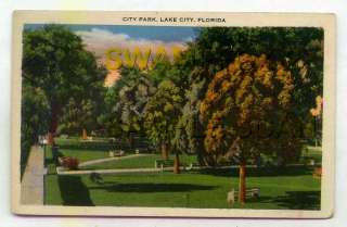 City Park Lake City FLORIDA *OLD PRE LINE ERA*  