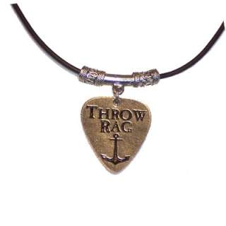 NECKLACE   LEATHER   SYSTEM OF A DOWN   GUITAR PICK  
