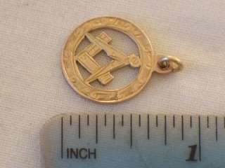 birmingham 1905 hallmarked 9ct rose gold masonic fob medal it