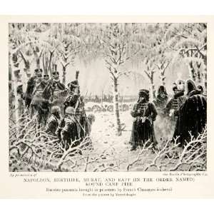  1914 Print Napoleonic Wars Campfire Russian Campaign 