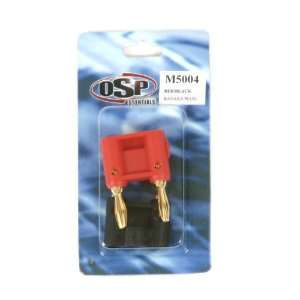  OSP Red/Black Banana Plugs   (2 Pak): Musical Instruments