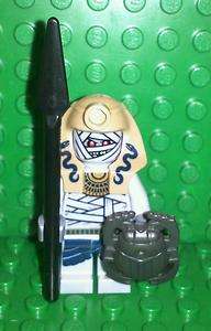 Lego Pharaohs Quest Mummy Minifig with Weapon and Shield  