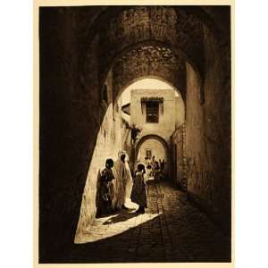   Rue Old Town Tunis Lehnert Landrock Tunisia   Original Photogravure