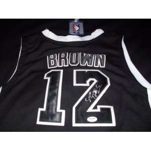   Shannon Brown Autograph Los Angeles Lakers Black Shadow Jersey: Sports