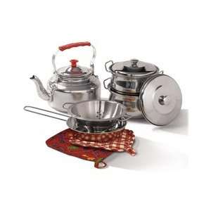   Essentials 10 Piece Stainless Steel Cookware Set: Kitchen & Dining