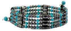 Turquoise Hematite   Magnetic Therapy Bracelet or Ankle  