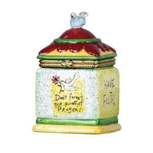  Creative Co op Ceramic Prayer Box with Lid: Home & Kitchen