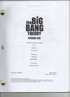 The Big Bang Theory Script   You Pick Episode Season 5  