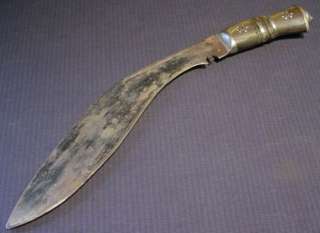 VINTAGE GURKHA HAND MADE INDIA CURVED KNIFE MUST SEE  
