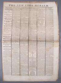 Abraham Lincoln Assassination Original New York Herald April 25th 1865 