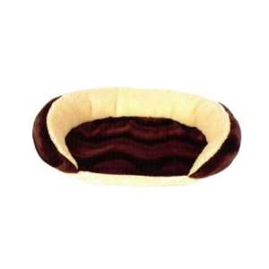 NEW Brown Cat Dog Donut Bolster Bed Pet Lounger Pillow 