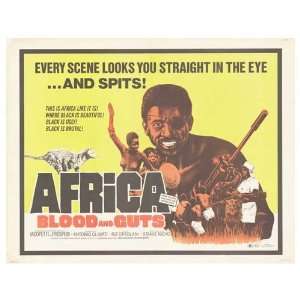  Africa Blood and Guts Movie Poster, 28 x 22 (1971)