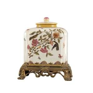  Blooming Floralia Bronze Rect Cover Box