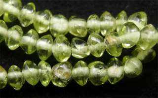 Natural Peridot Gemstone Abacus shape Loose Beads  
