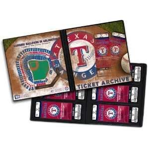 Texas Rangers Ticket Album, Holds 96 Tickets  Sports 