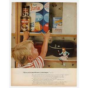  1962 Borden Starlac Milk Elsie Cow Print Ad (6900): Home 