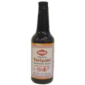 Haddar Imitation Teriyaki Marinade & Sauce 10 oz:  Grocery 