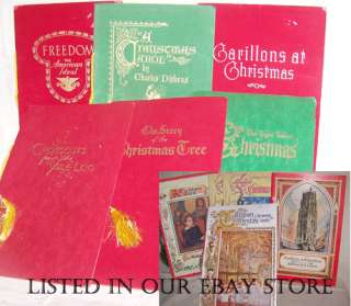 Vintage Christmas Card Book Crosscuts from the Yule Log  