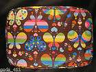 Book or Bible Cover Brown with Multi Colored Butterflies LARGE
