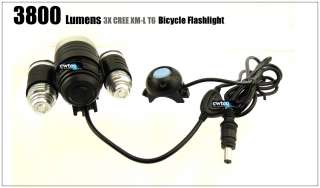   XML XM L T6 LED 3800Lum Bike Bicycle Light Lamp HeadLamp HeadLight SET