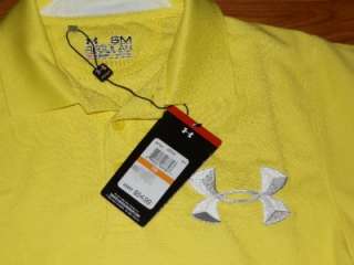 Mens Under Armour UPF 30+ Golf Big Logo Polo Shirt SMALL *NEW/NWT 