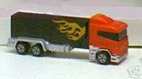 PEZ Big Rig Trucks   Red Cab/Black Flame body   MIB  