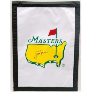 Jack Nicklaus Autographed Masters Flag   Autographed Pin 