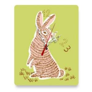  Counting Bunny Clock, Pink & Green