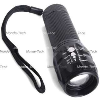 CREE Q5 WC LED 240 Lumen Zoomable Torch Flashlight Lamp  