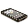 Clear Black TPU Skin Case+Privacy Film For HTC EVO 4G  