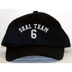  Seal Team 6 Embroidered Baseball Cap   Black Everything 