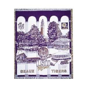  Simply Homes Louisiana State Tigers 50x60 Afghan Throw 