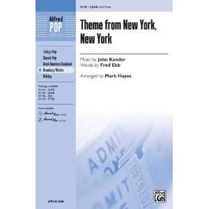  Theme from New York, New York Choral Octavo Choir Music by 
