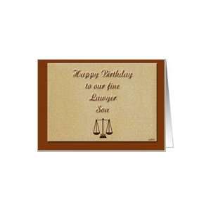  Happy Birthday Fine lawyer Son Card Toys & Games