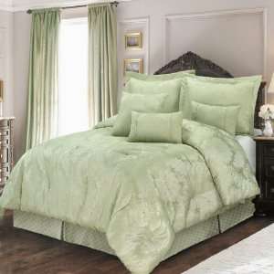  Verona Comforter 7pc Set K Sage