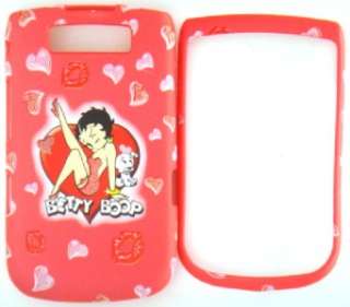 BLACKBERRY TORCH 9800 BETTY BOOP PINK CELL PHONE COVER CASE  