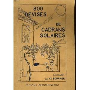  800 devises de cadrans solaires Ch. Boursier Books